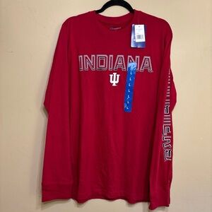 Champion Indiana Hoosiers Long Sleeve Tee Size Large